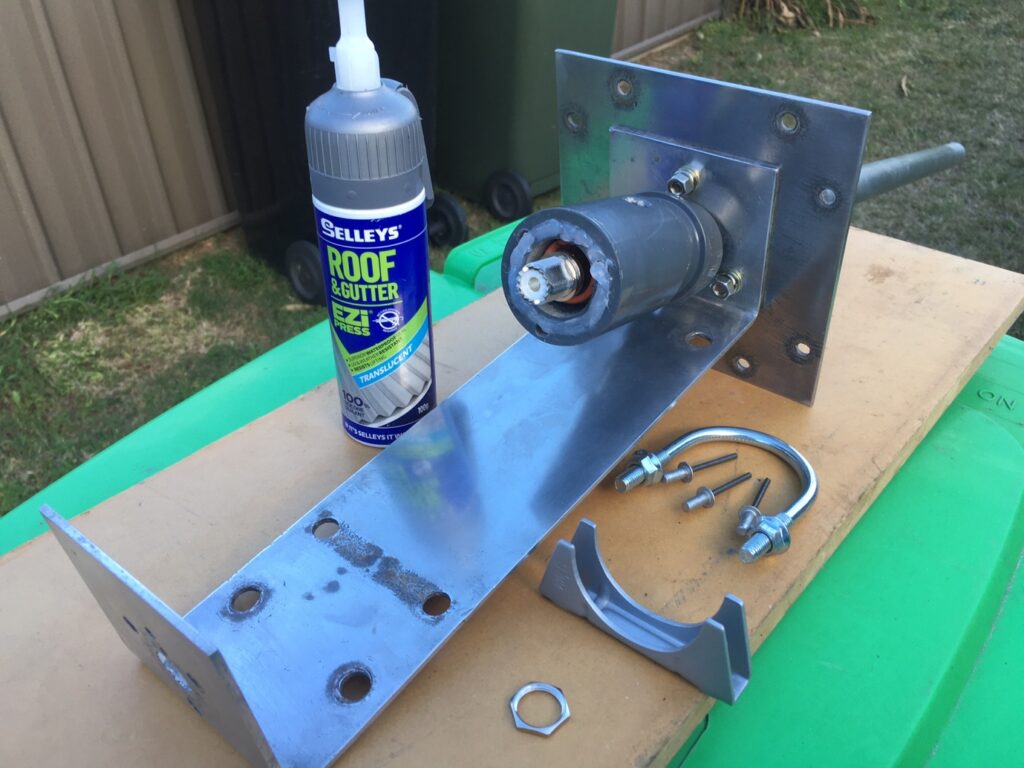 Some sealant has been applied to the base.