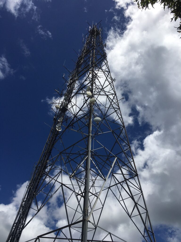 Maitland CREST's Stewart Elphick at the new radio site for Newcastle 5/35 UHF-CBRS repeater